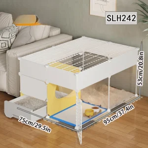 Pet Fence Household Isolation Cat Cage Dog Fence Extra Large Free Space Indoor Cat Nest Assembly Cage Cat Cage