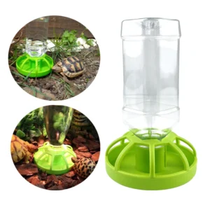 Reptiles Water Drinking Feeder Bowl DIsh Bottle For Lizard Turtle Chameleon Pet GlassTank