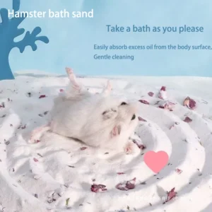Hamster bath sand 1KG deodorizing toilet urine sand bath sand 2-in-1 low dust natural silica sand