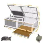 Solid Wood Tortoise Box Wooden Climbing Pet Feeding Box Pet Turtle Special Box Indoor And Outdoor Universal Turtle Room 20 kf S4704a2eca82b45d0a7a65d0c0cc6224aB
