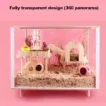 High-End Luxury Hamster Cage Oversized Villa Acrylic Cage Raising Golden Bear Flower Branch Rat Rudin Chicken 13 kf S65554df75ecb4ff9b62d776af2575ca1u
