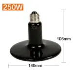 Nomoy Far Infrared Ceramic Lamp Heating Heating Lamp Tortoise Lizard Spider Reptile Box Insulator Pet Snake 2 kf S7a2c3f81bfb5445cb68e2dadeb9f18b1v