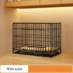 Black dog cage