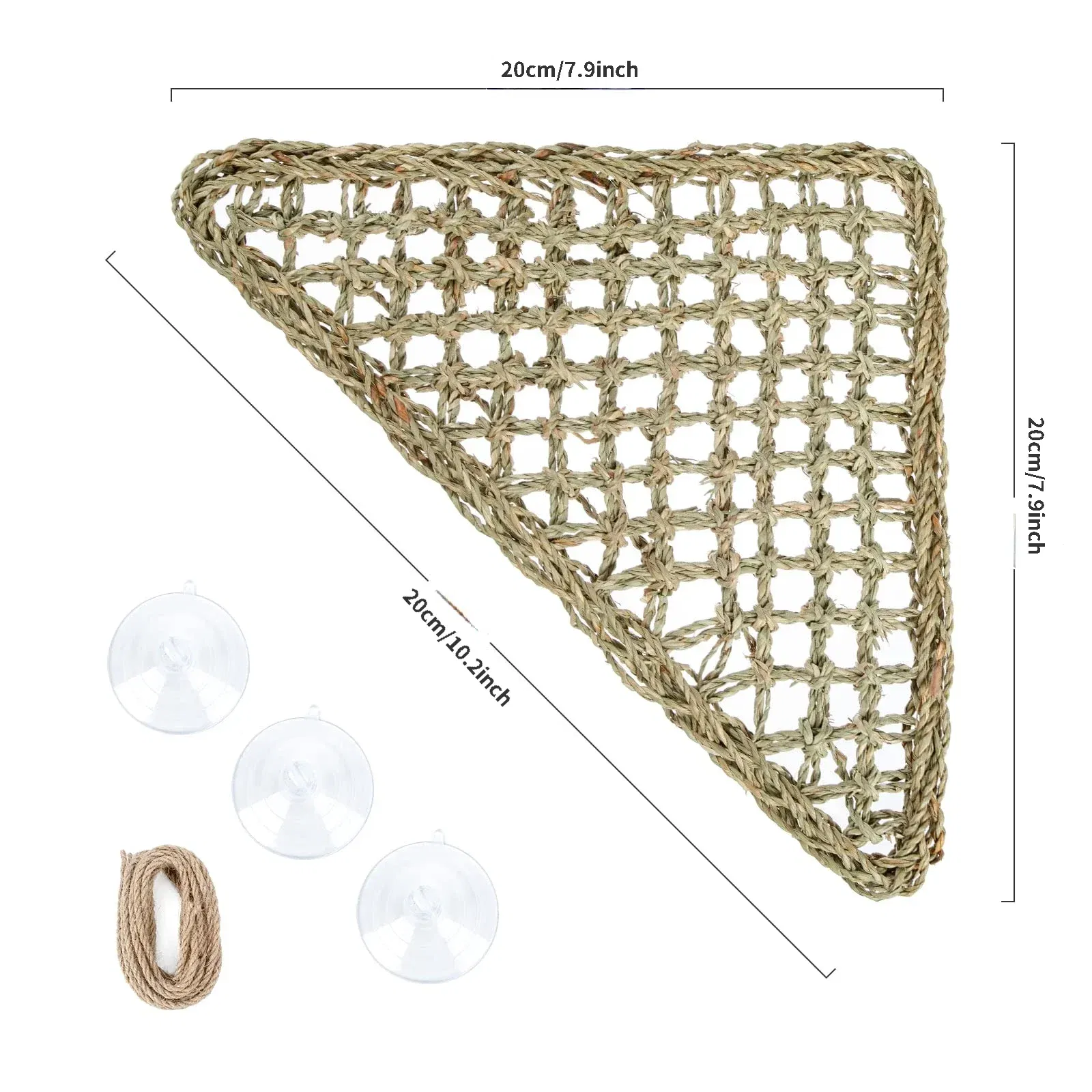 With 3 suction cups
