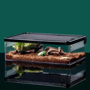 Transparent Reptile Pet Breeding Box Crawling Pet Feeding Box Lizard Silkworm Scorpion Beetle Insect Box Pet House Acrylic Cage