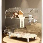 Luxury Acrylic Hamster Cage, Extra Large Transparent Habitat, Chew-Proof Rodent Villa For Syrian Hamster Gerbil Mouse 31 kf Sd4e267be4b2a4ec0a59f5e84fbb610b3m