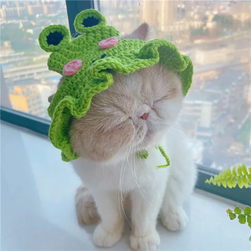 Elastic Cute Refined Pet Hat, Puppy And Kittens Knitted Hat, Photo Shoot Props, Cat Accessories, Autumn And Winter 8 kf Se3c96e8c06c841ee9cbaab868bf978d35