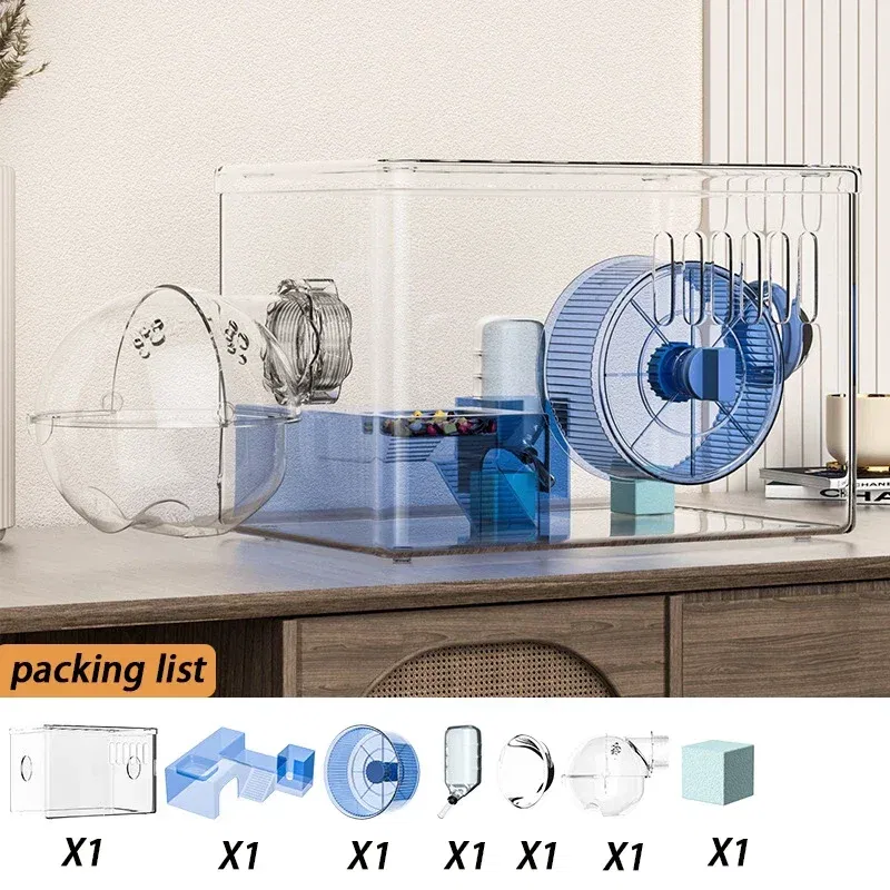 Blue with bathroom