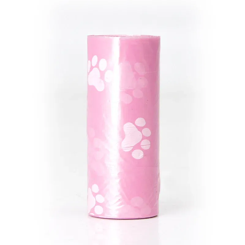Pink garbage bag