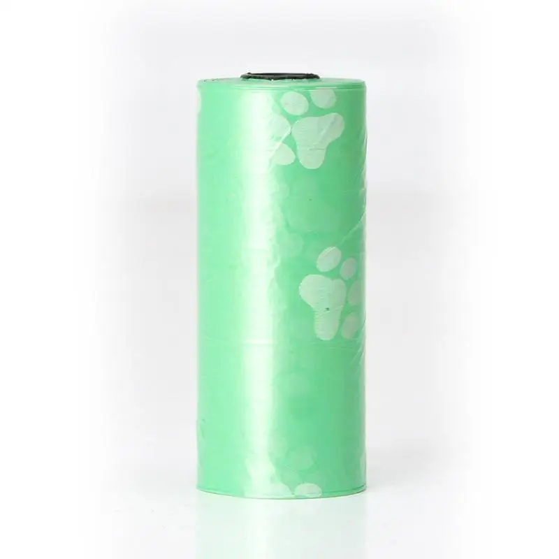 Green garbage bag