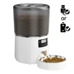 white pet feeder
