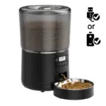 black pet feeder